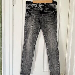 Pacsun Men's Black Denim Stacked Skinny Jeans 29x32